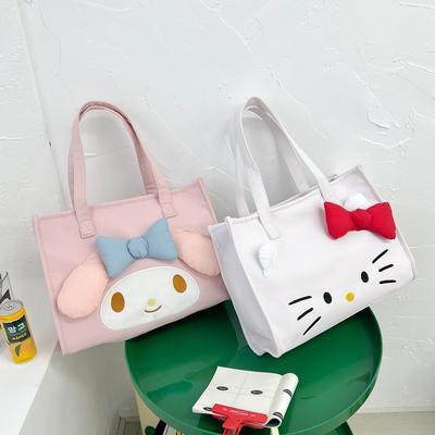 New Cute Cloth Bag Cartoon Three-dimensional Cartoon Rabbit Tote Bag Women Commute To Work Large-capacity Shoulder Bag