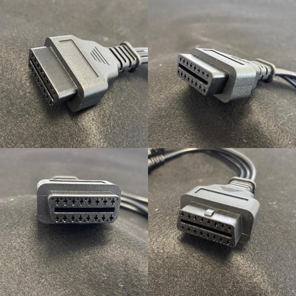 Diagnoseanschlusskabel OBD2 Adapter Scanner Kunststoff Schwarz Motorrad Kompatibel Yamaha Honda 3-Pin, 4-Pin, 6-Pin 3-in-1