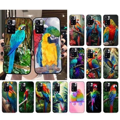 Parrot Macaw Bird Phone Case For Xiaomi Redmi Note 13 12 Pro 11S 11 10 Pro 10S 12S Redmi 10 13C 9C