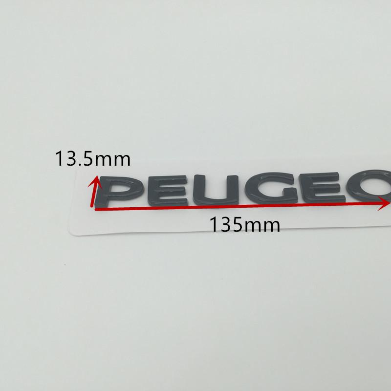 1pcs 3D ABS GT 2008 3008 4008 5008 car Letter Emblem Rear tail trunk Decals badge sticker Decal styling Accessories