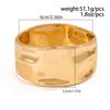 2024 New Fashion Round Wide Grain Bangle Irregular Alloy Open Bracelet Women Gold Silver Creative Handmade Bracelets