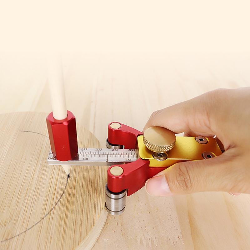 0-200mm Holzritzer mit Laserskala Metrisch/Zoll Anreißwerkzeuge Aluminiumlegierung Zeichenwerkzeug Holzbearbeitung DIY Werkzeug 3 in 1