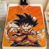 Goku Soft Touch Printed Blanket, Flannel Blanket Perfect for Bedrooms, Sofas, Chairs, Picnics & Travel Days.-TING