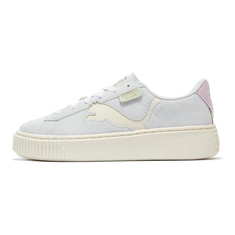 Puma Suede Platform Cutout - Silver Mist Grape Women Sneakers Grey Green-Illuminate Grape-Mist 397233-03