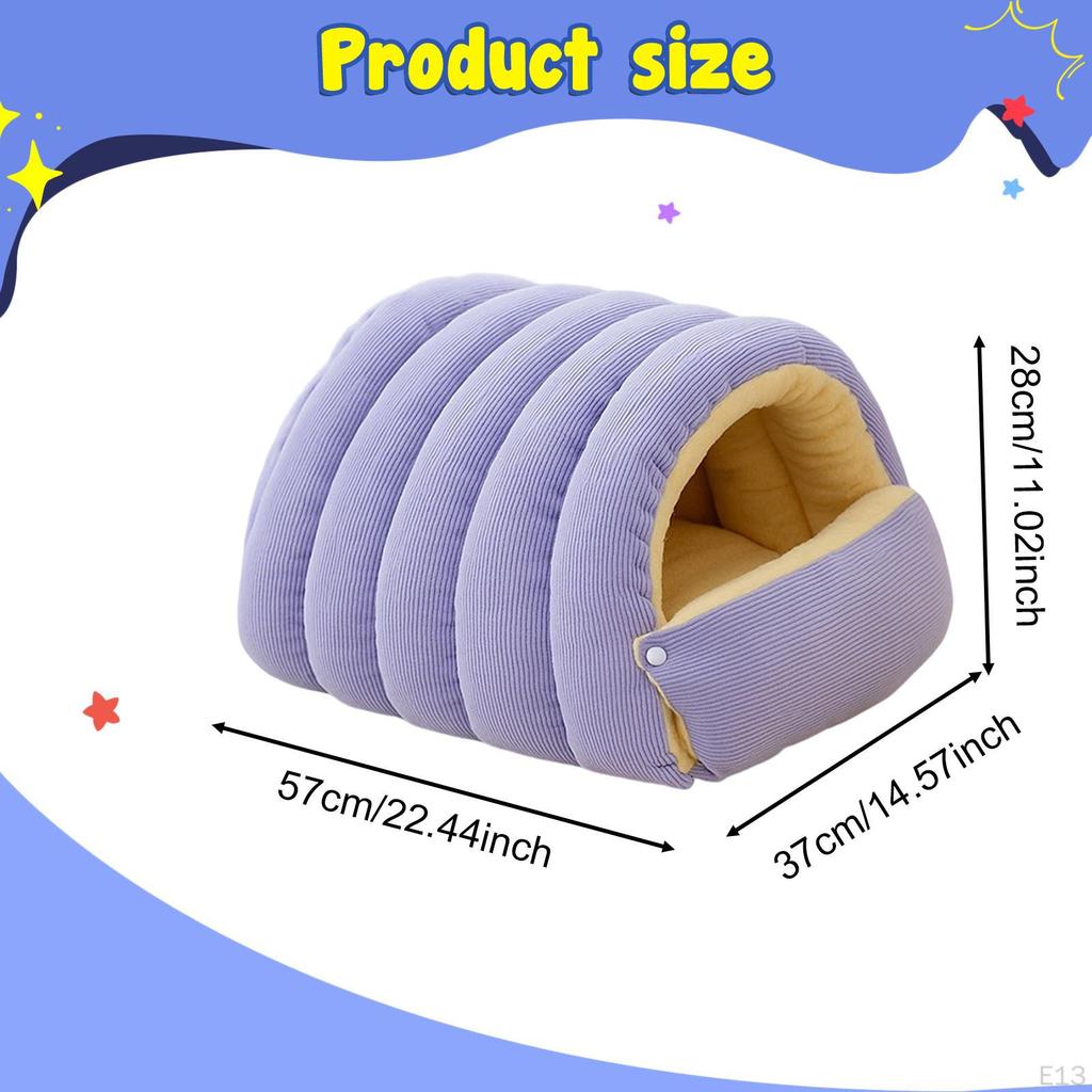 Bed Pet House Removable Hideaway Comfortable Soft Cat Nest for Indoor Cats Sleeping Resting