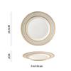 European Style Gold Rim Ceramic Dinnerware Set - Includes Large Bowls, Soup Bowls, Plates, and Rice Bowls for New Year Celebrations.
