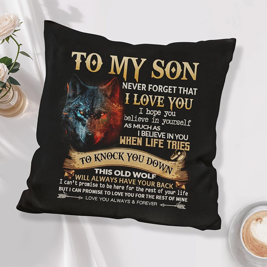 1 Piece Soft Linen Pillowcase, Birthday Thanksgiving Gift, Bedroom Sofa Decoration Pillowcase Without Pillow Core