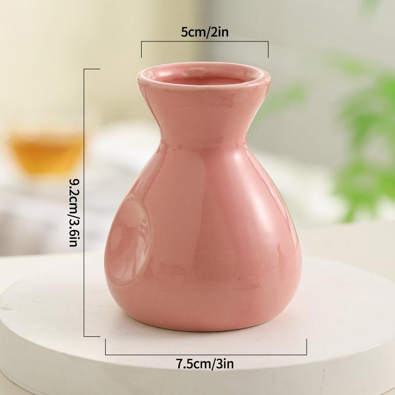Ins Ceramics Vase Plant Flower Bottle Table Decoration Flower Vase Colorful Vases Wedding Decoration Home Decoration