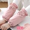 Autumn and Winter Sleeve Bow, Cute Anti-stain Sleeve Covers, Adult Home Anti-dirt Down Jacket Sleeve Covers, Bow Sleeve Covers