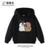 Cute Cartoon Capybara and Little Penguin Print Hoodie – Versatile, Casual, and Sporty Autumn/Winter Top for Boys and Girls