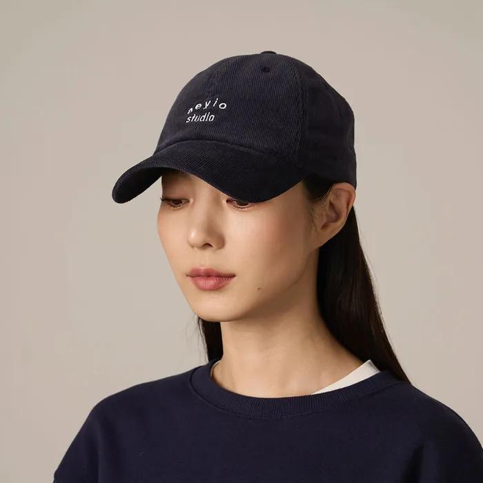 LOGO CORDUROY BALL CAP_AEYIO STUDIO Logo Corduroy Hat (3 colors)(ACA2000)