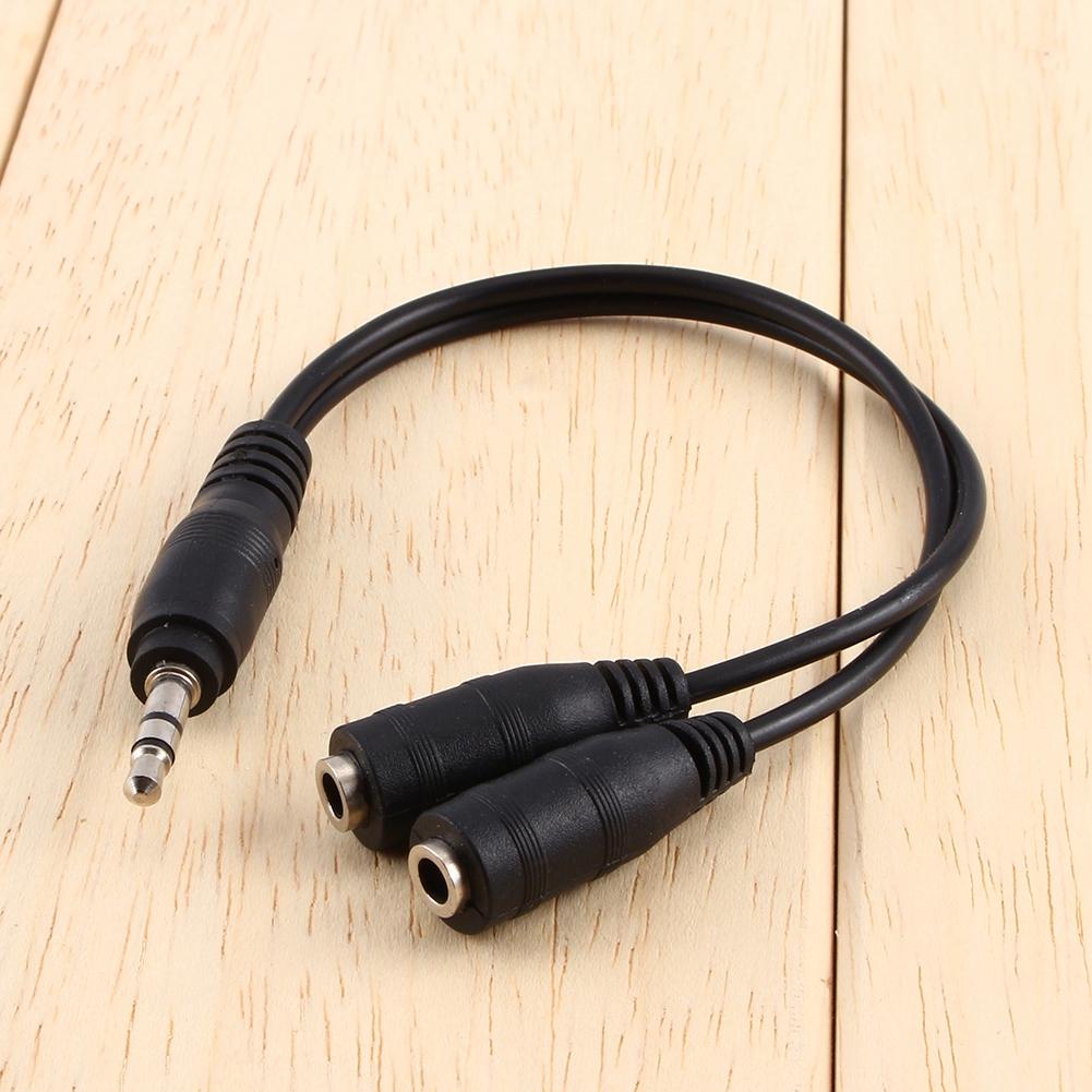 1 stück 3,5mm Audio Aux Kabel Stecker auf 2x Buchse Stereo Verlängerung kopfhörer Splitter