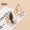 Lightweight Scarf Ring Rhinestone Butterfly Ring, Elegant Slide Sparkling Holder for Women Silk Scarves Shawls Shirts Neckerchiefs Non-slip