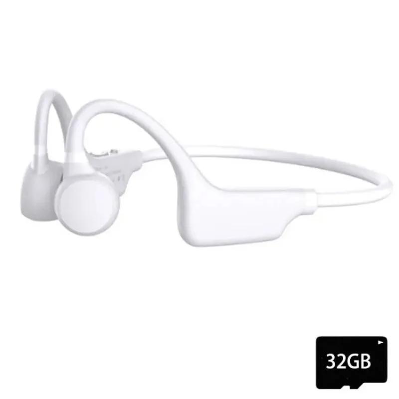 Sports Bluetooth Headphones Waterproof Wireless Earbuds with Microphone Ear-hook TWS Bass HIFI Stereo MP3 SD Card Support