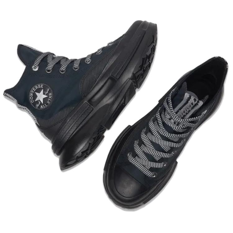 Converse Run Star Legacy CX comfortable and versatile high-top canvas shoes for men and women in black