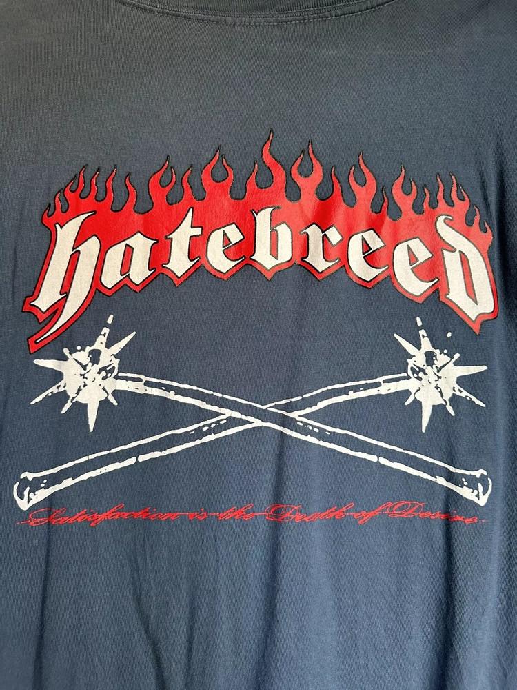 Hatebreed Satisfaction Is The Death Of Desire Футболка Полный Размер S-5XL Унисекс Футболка XXL