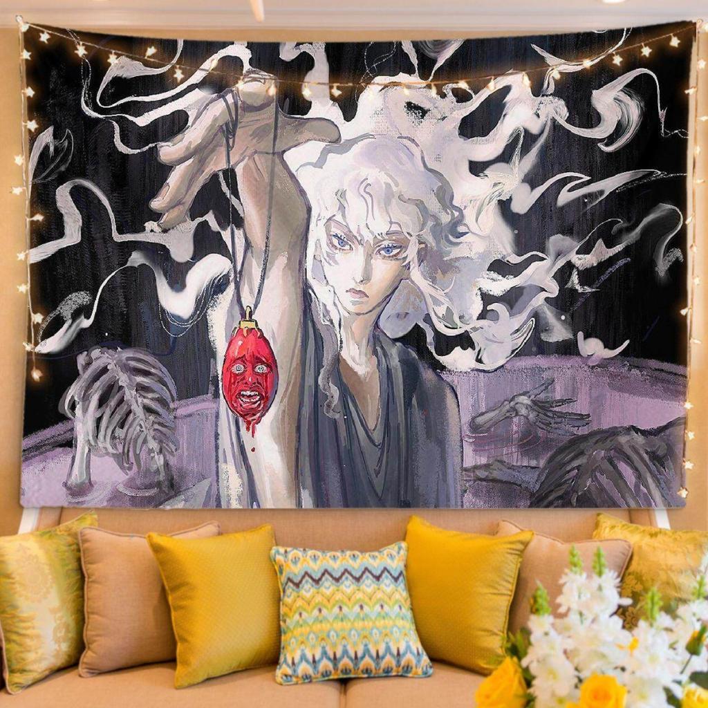 Anime Wallpaper Berserk Sleeve Art Wall Decoration for Bedroom Living Room Home Decor Guts Graphic Tapestry