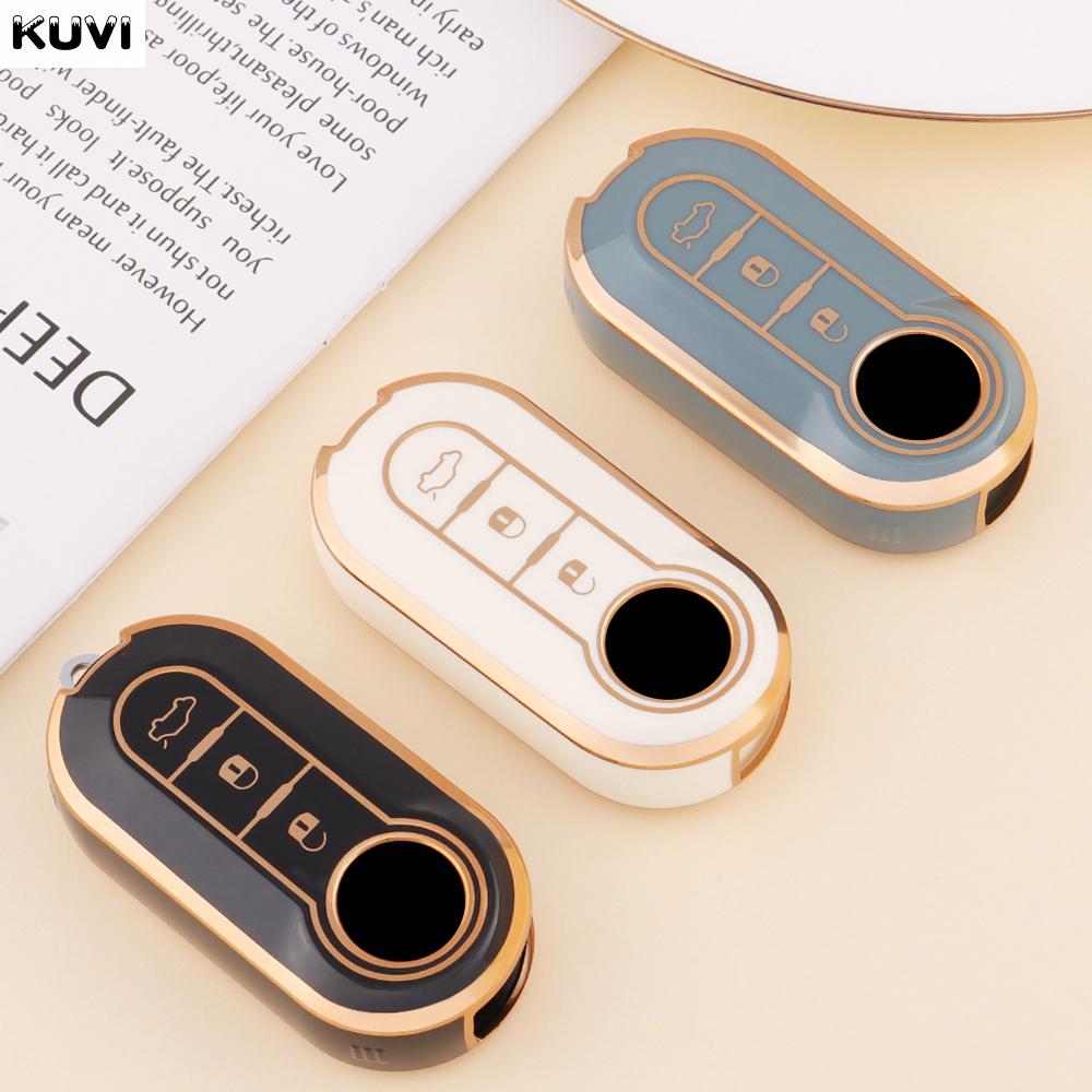 Kuvi Tpu Car Key Cover Shell Case Fob For Fiat 500 Panda Punto Bravo Doblo Peugeot Boxer Citroen Relay Fiat Ducato Lancia Musa