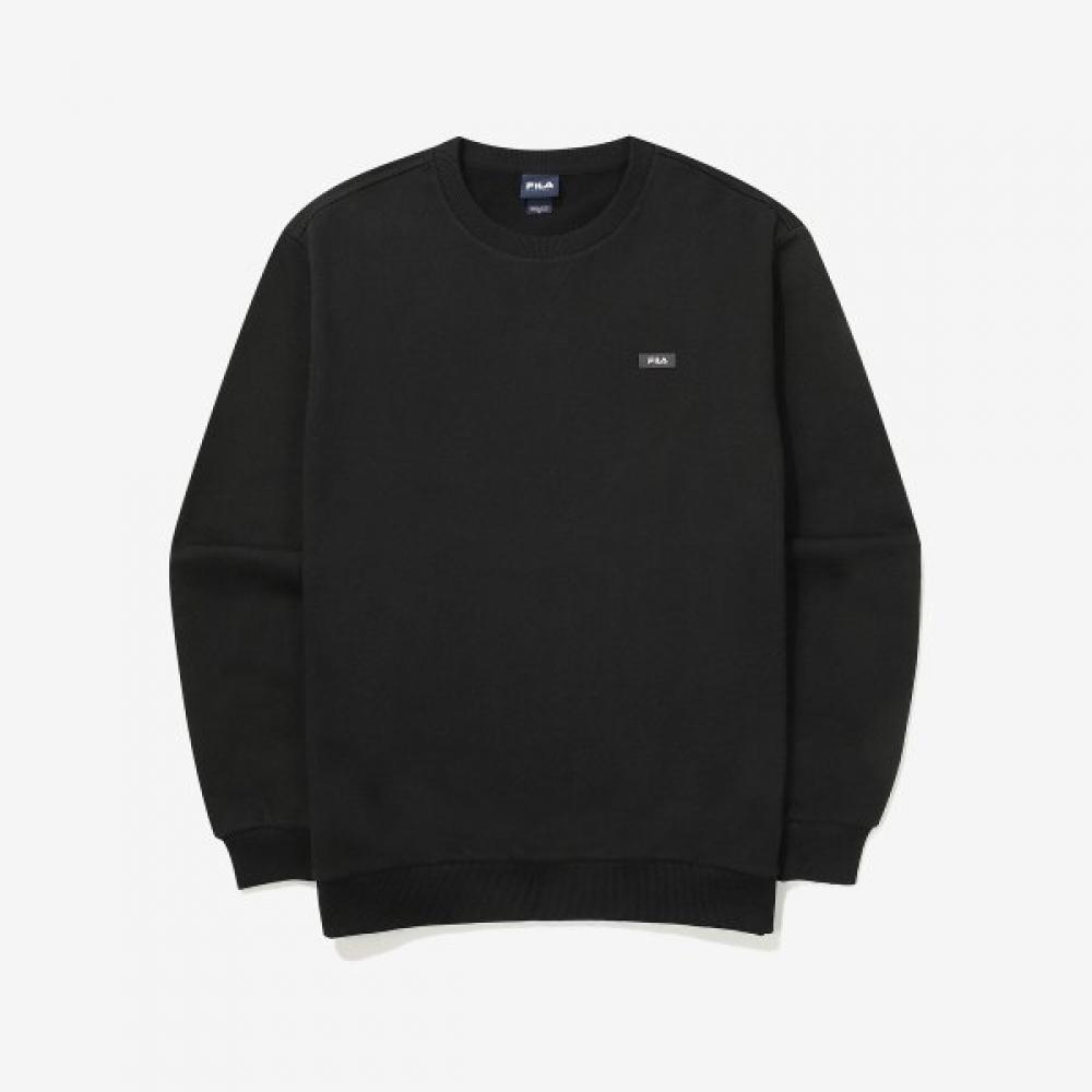 Fila Fleece Basic Small Logo Sweatshirt BLACK/W85