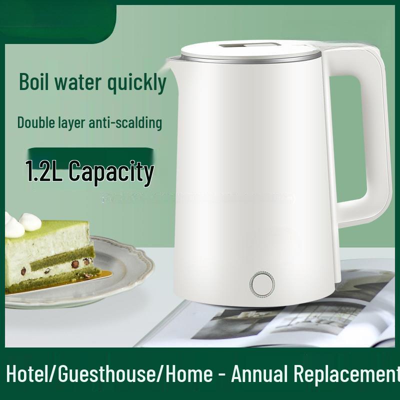 Compact 1.2L Electric Kettle - Fast Boiling, Ideal for Hotels and Guesthouses