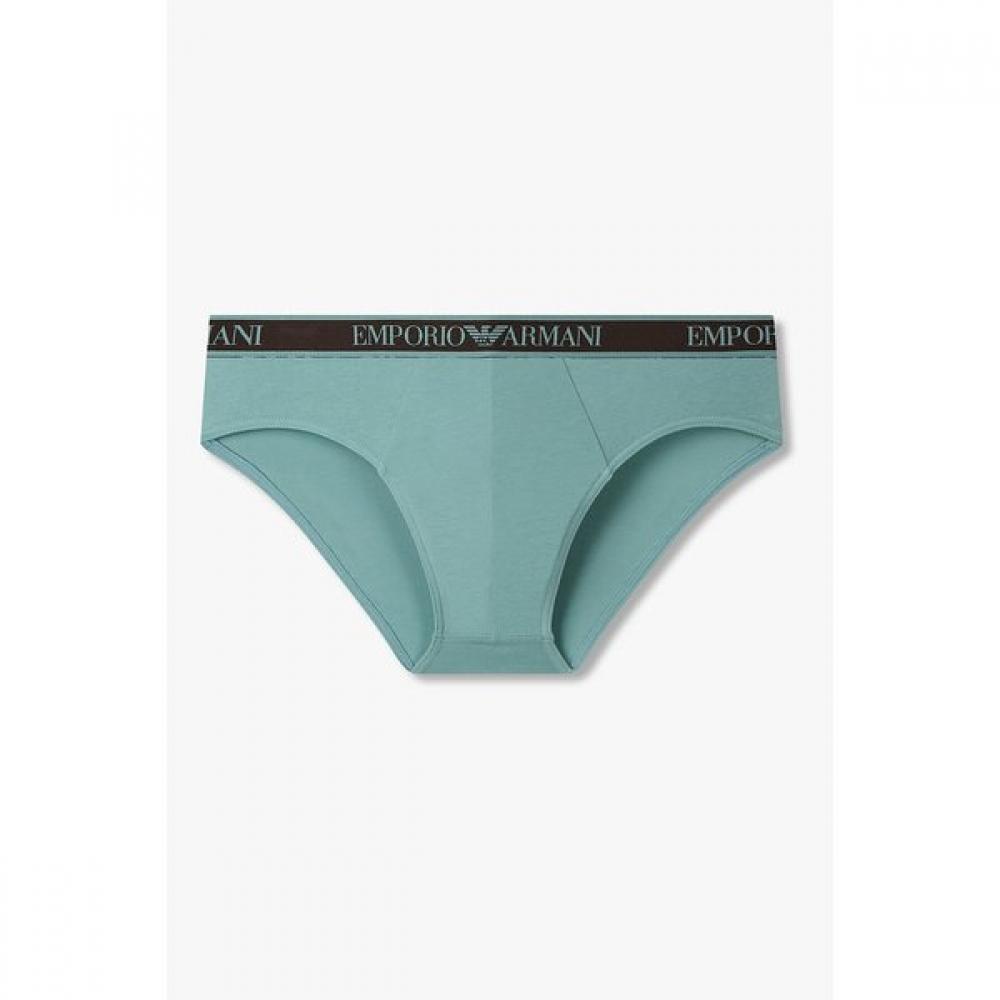 Emporio Armani Мужские хлопковые трусы-слипы с эластичной лентой 0815311311 S(95)