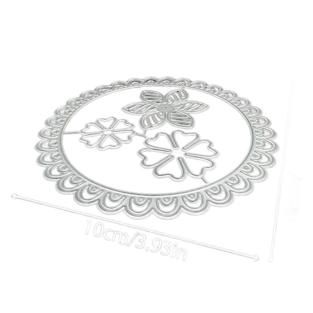 DIY Lace Ribbon Embossing Die: Metal Cutting Template for Birthday Cards