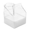380ml Kawaii Quadratischer Milchkarton Glasbecher Hitzebeständig Süß Erdbeere Pfirsich Frühstücksbecher Puddingbecher Milchflaschen