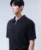 Dibala Patented Half-Zip Polo Shirt With Shoulder Pads, Short Sleeve Dibala Signature Suit
