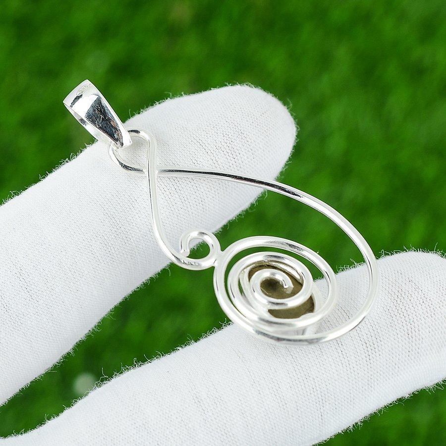 Natural Tibetan Turquoise Gemstone Jewelry 925 Sterling Silver Pendant For Women