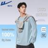 Men's Heavyweight Cotton Long Sleeve Crewneck T-Shirt