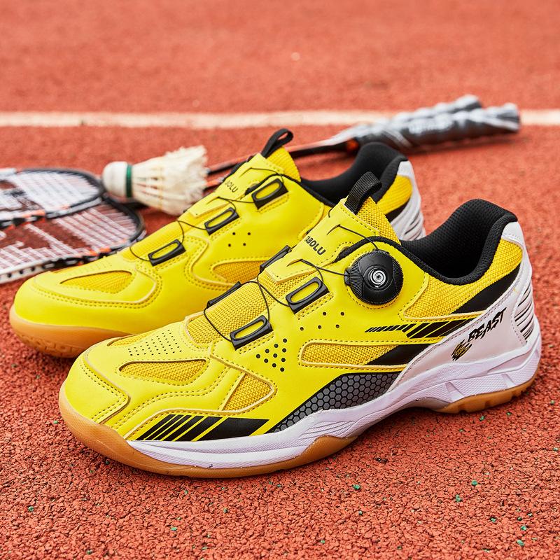 Foreign trade table tennis shoes four seasons sports training badminton shoes men and women couples breathable shock absorption running tennis shoes