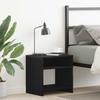 Nightstand Black Oak Effect 40 X 30 X 40 Cm Engineered Wood