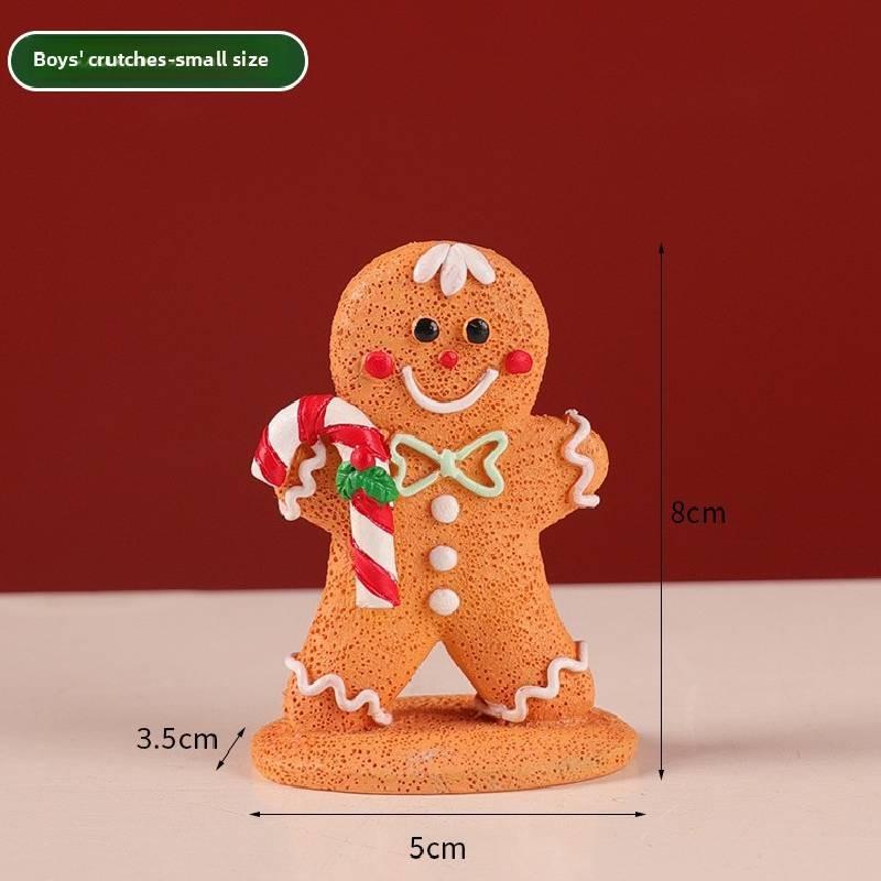Christmas Man Gingerbread Resin Craft For Children Holiday Decorations Gifts