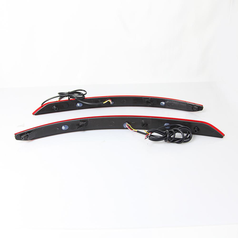 2 Pcs LED Reflector For Hyundai Elantra 2016 2017 2018 2019 2020 Rear Bumper Fog Lamp Brake Light Turn Signal Light