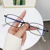 Retro TR Metall Lesebrille Schwarz Silber Gold Rechteckig Computerbrille Anti-Augenbelastung Lesebrille Herren Damen