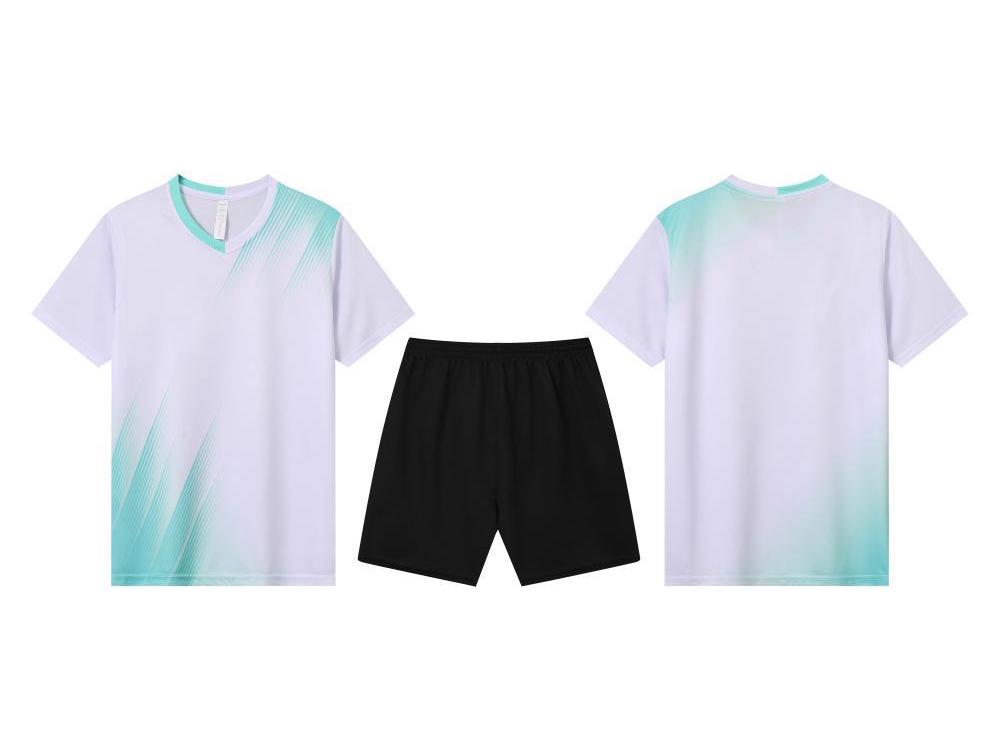 Quick-Dry Ice Silk Sports Set: Running & Football Training Suit