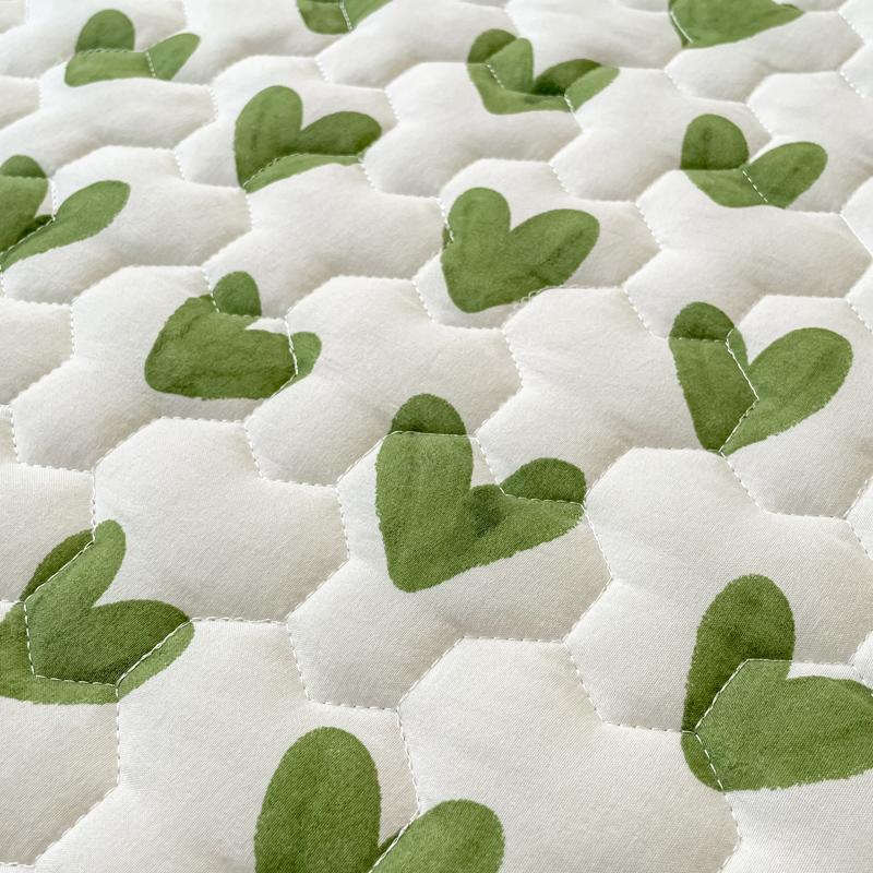 Quilted Mattress Cover Simple Print Bed Cover Thickened Fitted Sheet Home Elastic Bed Linen fundas de colchón (No Pillowcase)