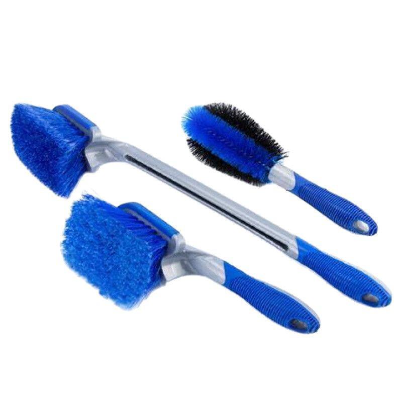 Blue Long Handle Non-Slip Car Wash Brush - Enlarged and Soft for Tires and Wheels