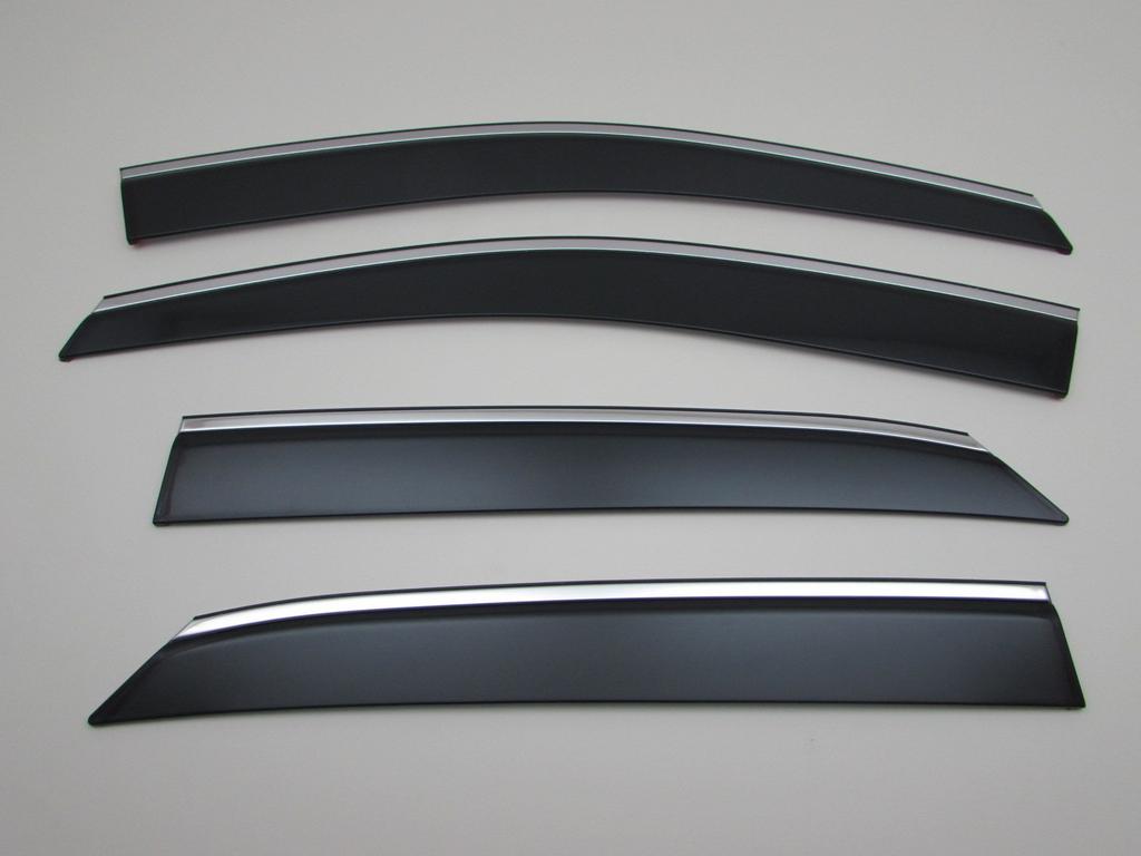 BRIGHTZ Premium Side Door Visors with Chrome Moulding for RX200t, AGL20W, and AGL25W [INJ-V-083] (AGL20, AGL25, AGL L20, L25, 20, 25, RX200, RX 200, L