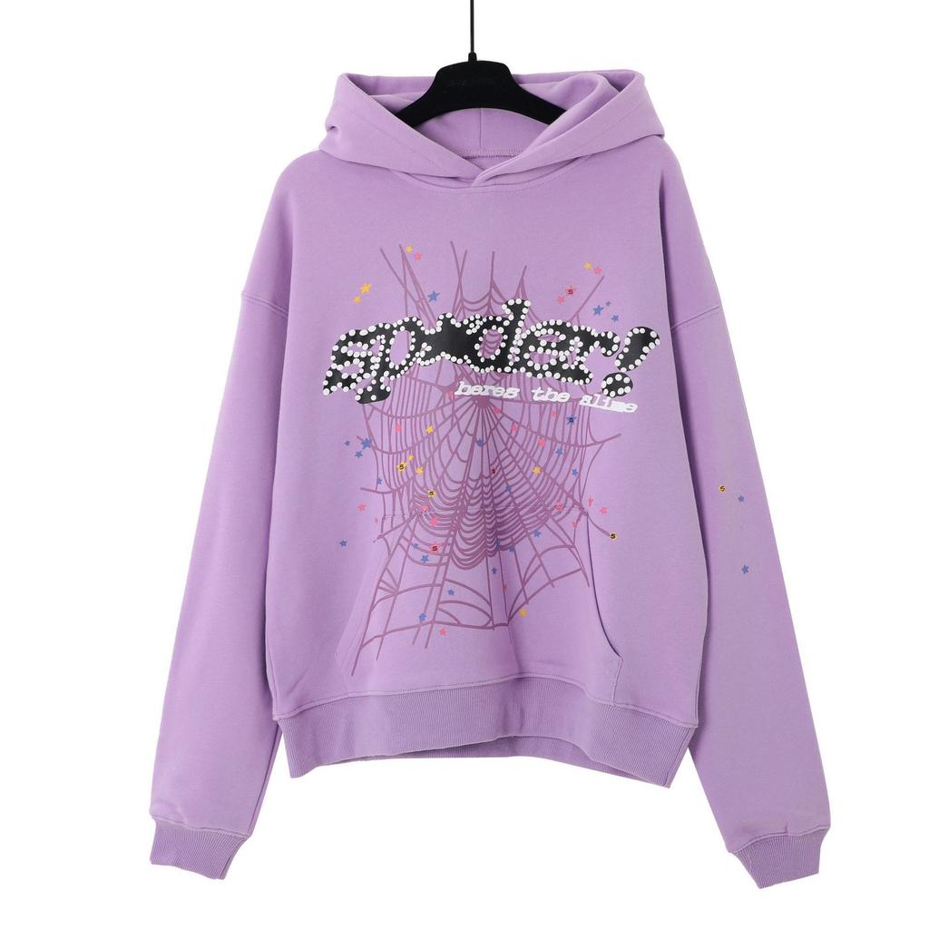 Unisex Hooded Long Sleeve Sweatshirts Loose Fit Graphic Print Streetwear Pullover