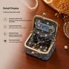 Mini PU Leather Kiss Lock Jewelry Box Leopard Pattern Portable Earphone Storage Case Coin Purse Ring Necklace Travel Organizer for Women