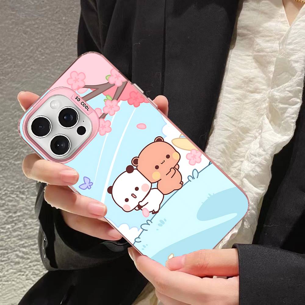 Cute Bubu Dudu Phone Case For IPhone 17 16 15 14 11 12 13 Pro Max Pro Plus Colored Silver Cover