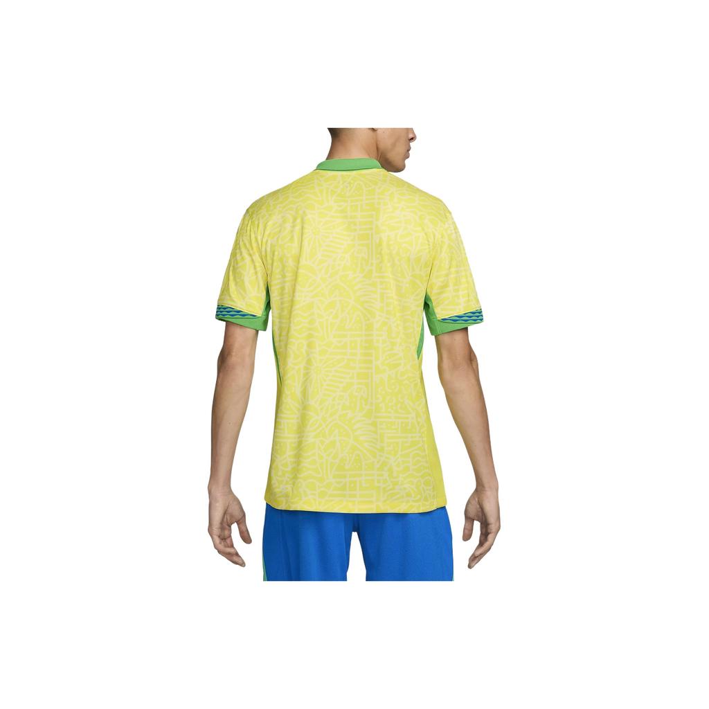 New Nike Brazil 2024 Stadium Home Men's Nike Dri FIT Soccer Replica Jersey FJ4284-706