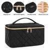 Luxury PU Waterproof Travel Cosmetic Bag Large Capacity Portable Toiletry Bag High-End Handheld Makeup Storage Organizer Bag