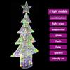Christmas Tree with 240 Multicolor LEDs 180 Cm Acrylic
