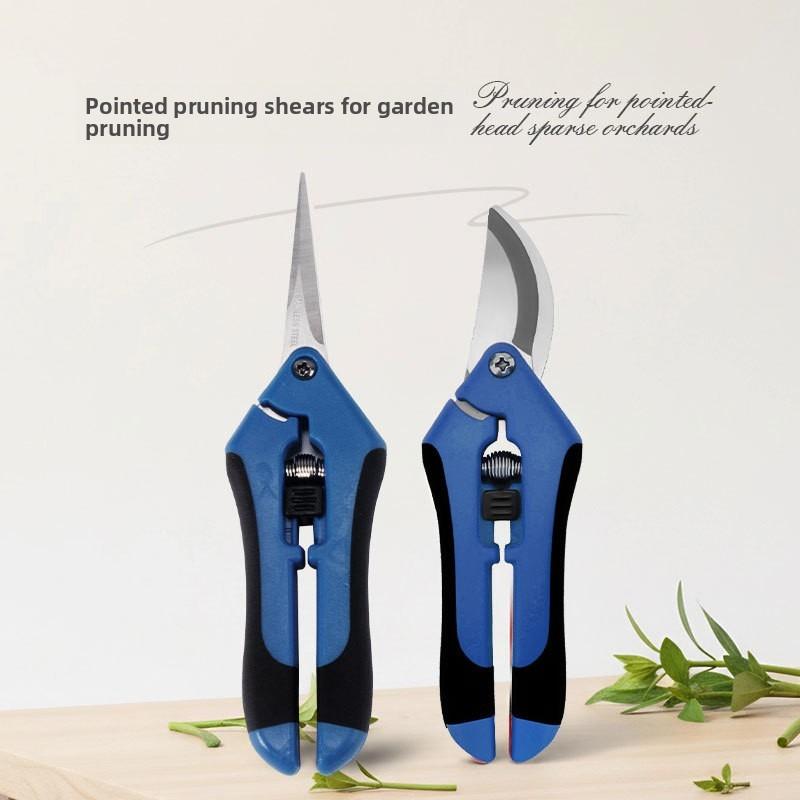 2pcs Stainless Steel Pruning Shears for Gardening Fruit Picking Labor-saving Comfortable and Portable Garden Tools