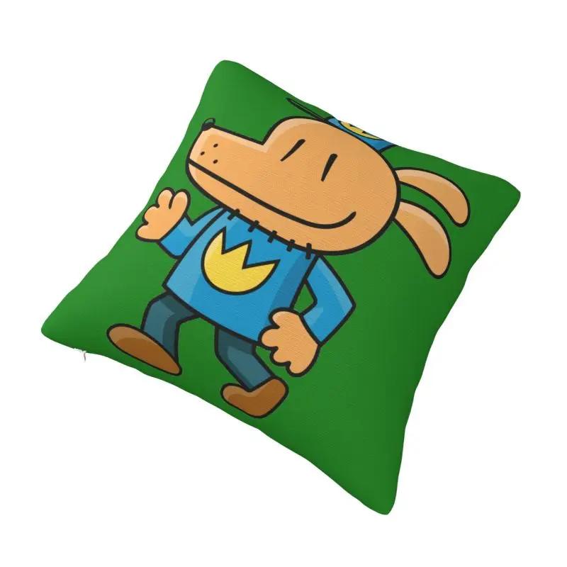 Dogmans Cartoon Art Kissenbezug 45x45cm Heimdekorativ Kawaii Stuhlkissenbezug Quadratischer Kissenbezug