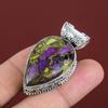 Copper Purpurite Pendant Natural Gemstone Pendant 925 Sterling Silver Pendant Vintage Pendant Decent Jewelry Handmade Pendant Wedding Gifts