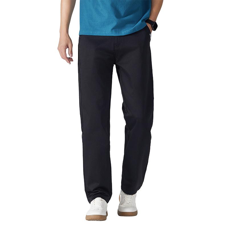OLA Men's Anti-Wrinkle Casual Pants - Spring/Autumn, All-Match, Loose Straight-Tube, Wear-Resistant Fabric