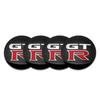 4 Piezas 56mm Emblema de Aluminio Tapacubos Centrales para Rueda de Coche Pegatina Para Nissan X-trail Qashqai Note Juke Sentra Patrol Leaf Nismo GTR DEJAH1